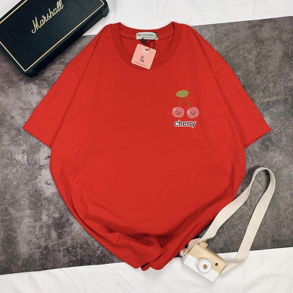 - Áo thun tay ngắn Be Yourself unisex size M L XL - CHERRY