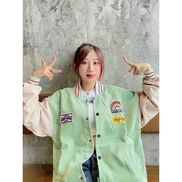 Áo nhung kiểu bomber chất nhung dày và mềm mịn freesize từ (45-68kg) Thời trang sỉ lẻ Thiên Phúc