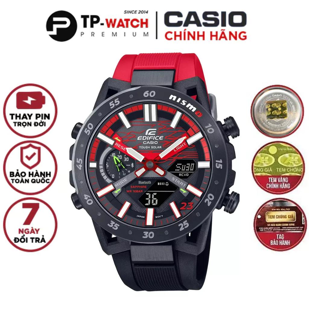 Đồng Hồ Nam Dây Nhựa Casio Edifice ECB-2000NIS-1ADR NISMO | Kính Sapphire | Bluetooth | Năng lượng mặt trời | ECB-2000NIS-1A Limited Edition