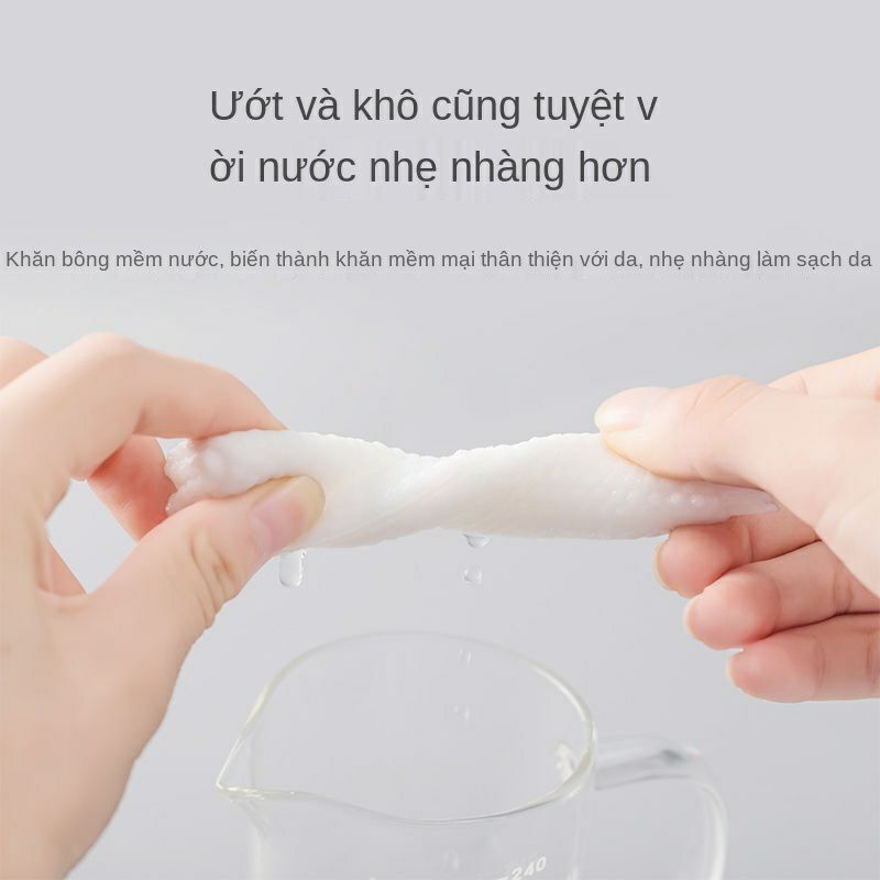 Giấy Tẩy Trang, Khăn Mặt Dùng Một Lần, Siêu Dai- Dùng Được Cả Khô Và Nước- Hàng Cao Cấp- Hàng Chính Hãng MINIIN