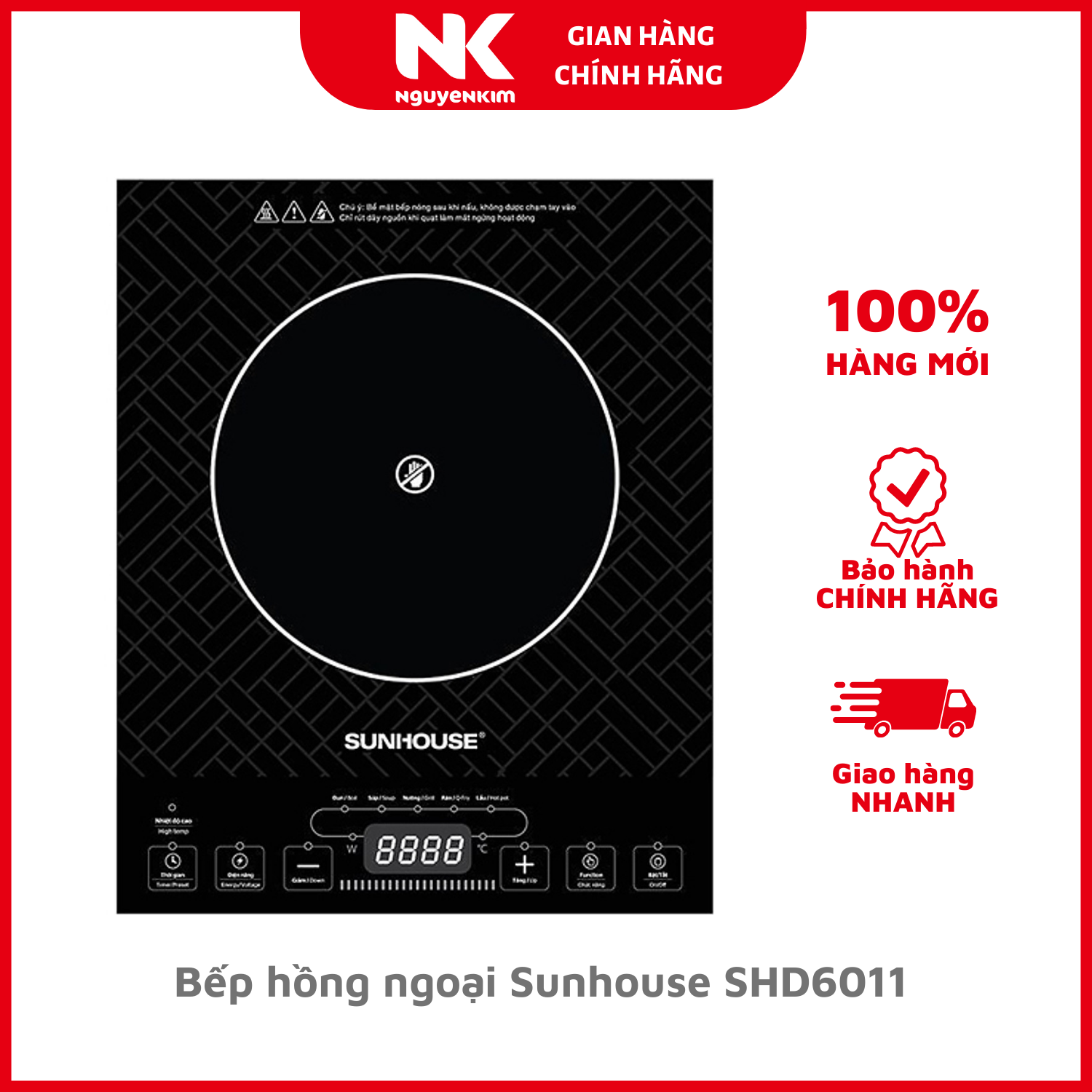 Bếp hồng ngoại Sunhouse SHD6011 - Hàng chính hãng