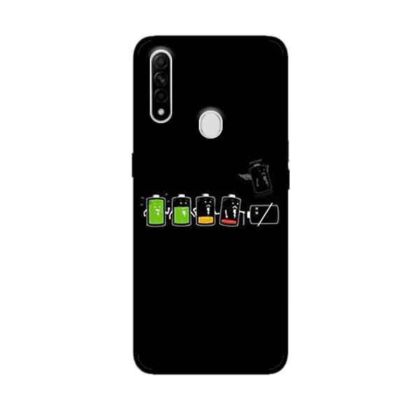 Ốp Lưng in cho Oppo A31 Mẫu Nguồn Pin - Hàng Chính Hãng