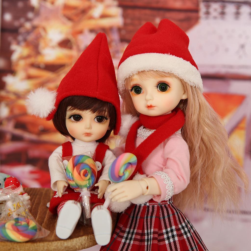 Adorable Doll Christmas Outfits Set For 1/6 BJD Girl Doll Wear Accessories
