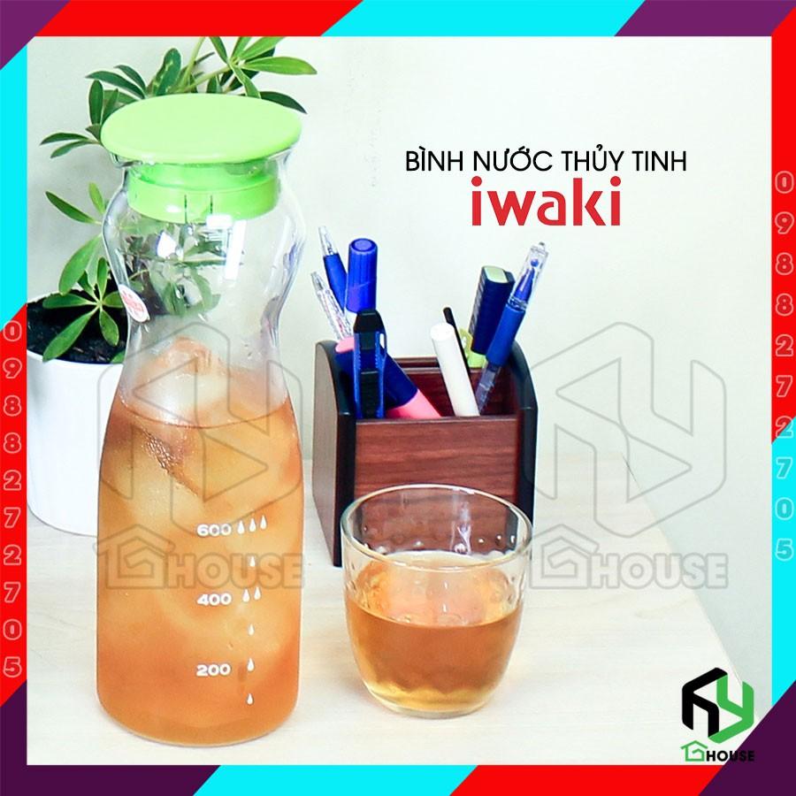 Bình nước thủy tinh siêu chịu nhiệt đổ nước nóng không vỡ Iwaki - 1.2l KT1200G
