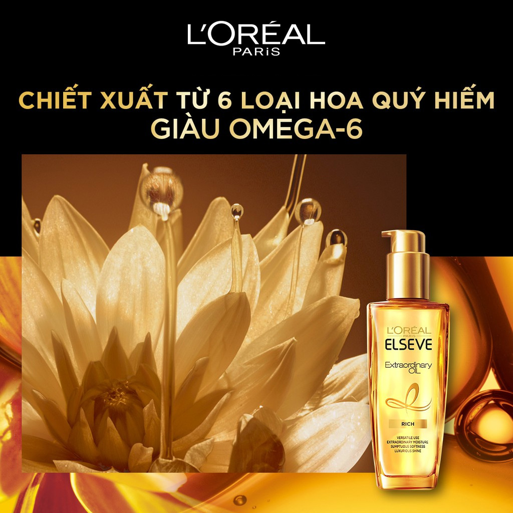 Dầu Dưỡng Tóc L'Oreal Paris Chiết Xuất Tinh Dầu Hoa 100ml