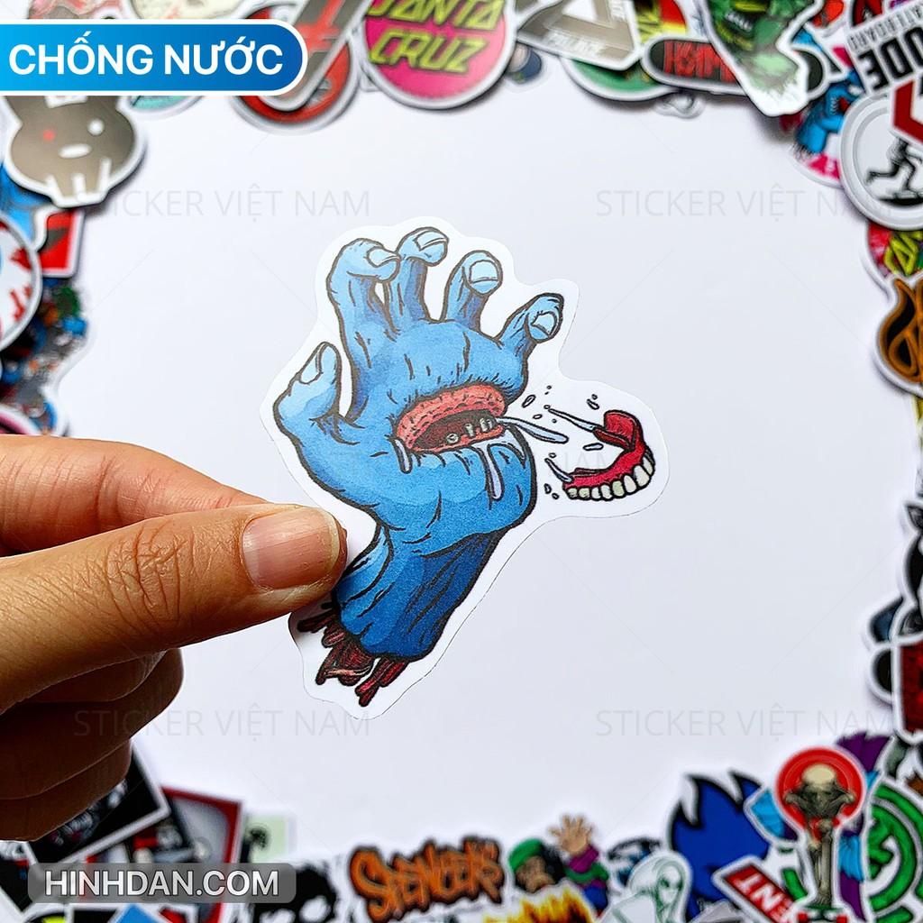 Sticker Ván Trượt Skateboard - Chống Nước Dán Trang Trí Nón Bảo Hiểm, Đàn Guitar, Laptop, Vali, Sổ Tay