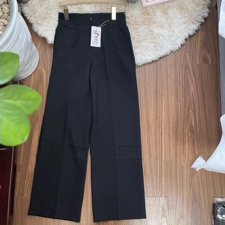 Quần ống rộng nữ chất liệu Vitex Hàn Quần công sở nữ ống suông size từ S - 2XL