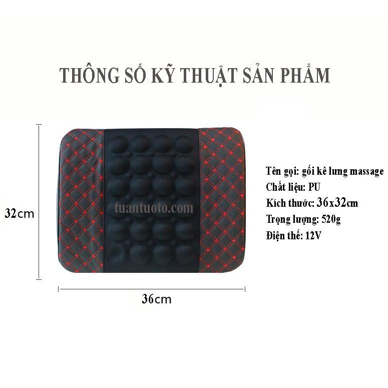 Gối tựa lưng massage trên ô tô