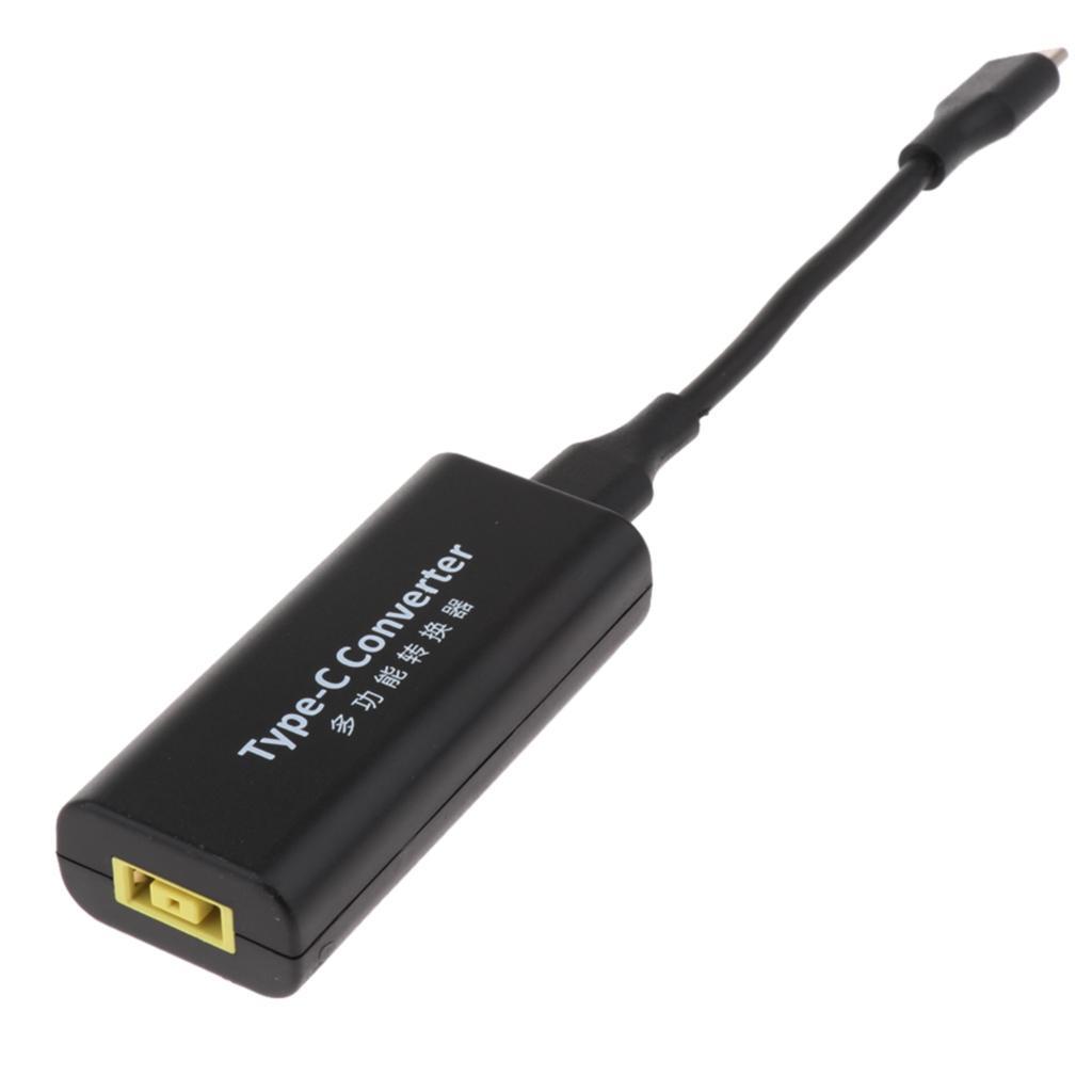 2pcs DC Charger Converter USB C Male to Square USB Female Adapter for