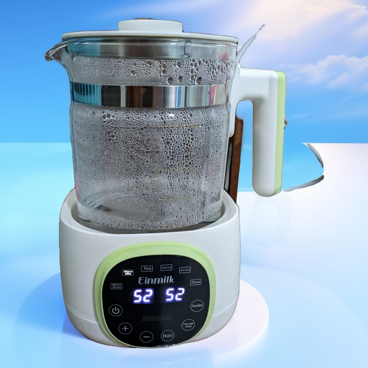 Máy Nấu Nước Pha Sữa Giữ Nhiệt Einmilk Cho Bé: Điều Chỉnh Nhiệt Độ Và Khử Clo Thông Minh, Giữ Sữa Luôn Nóng Loại Tốt