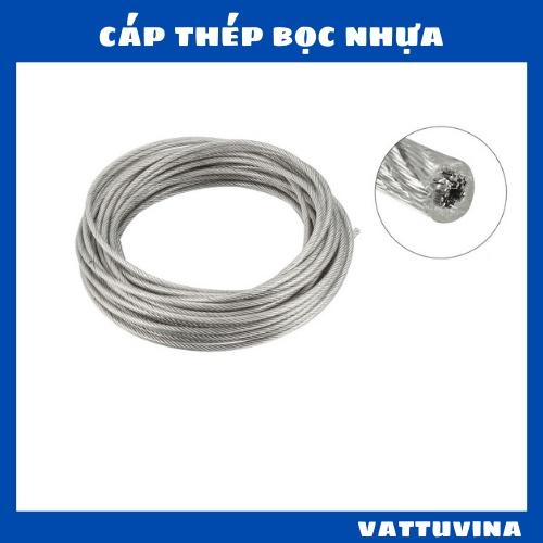 Dây Cáp Thép Bọc Nhựa 6mm Cắt Theo mét