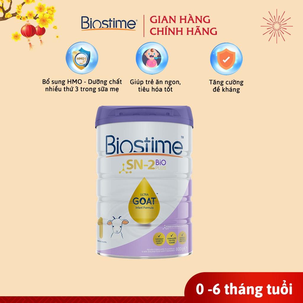 Sữa Dê Biostime Ultra Goat Số 1, cải thiện tiêu hóa tăng cường hấp thu cho bé 800g