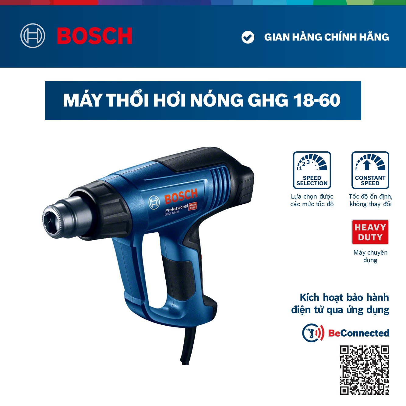 Máy thổi hơi nóng Bosch GHG 18-60