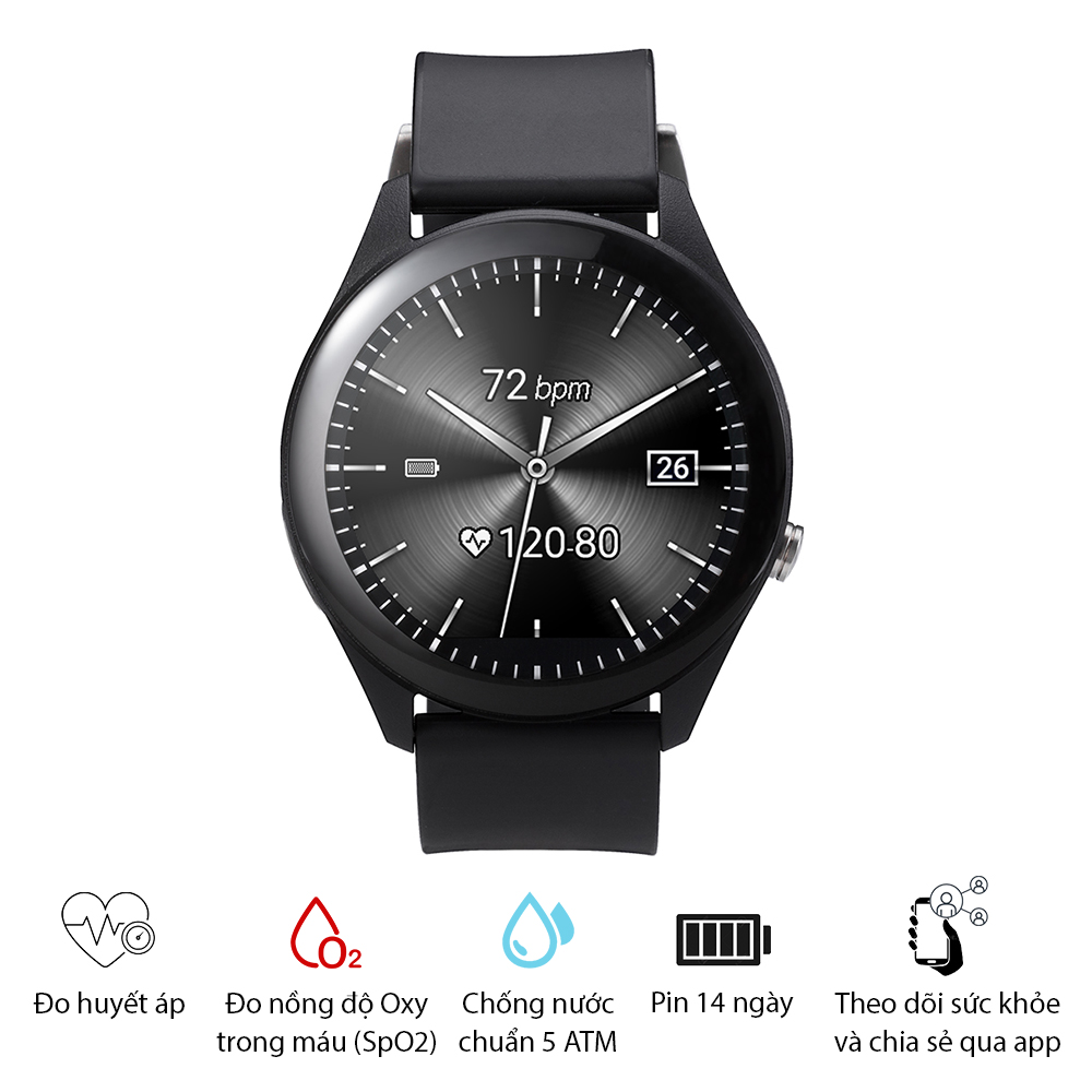 Đồng Hồ Thông Minh Asus Vivowatch SP (Đo nồng độ O2 trong máu - đo huyết áp) - Hàng Chính Hãng