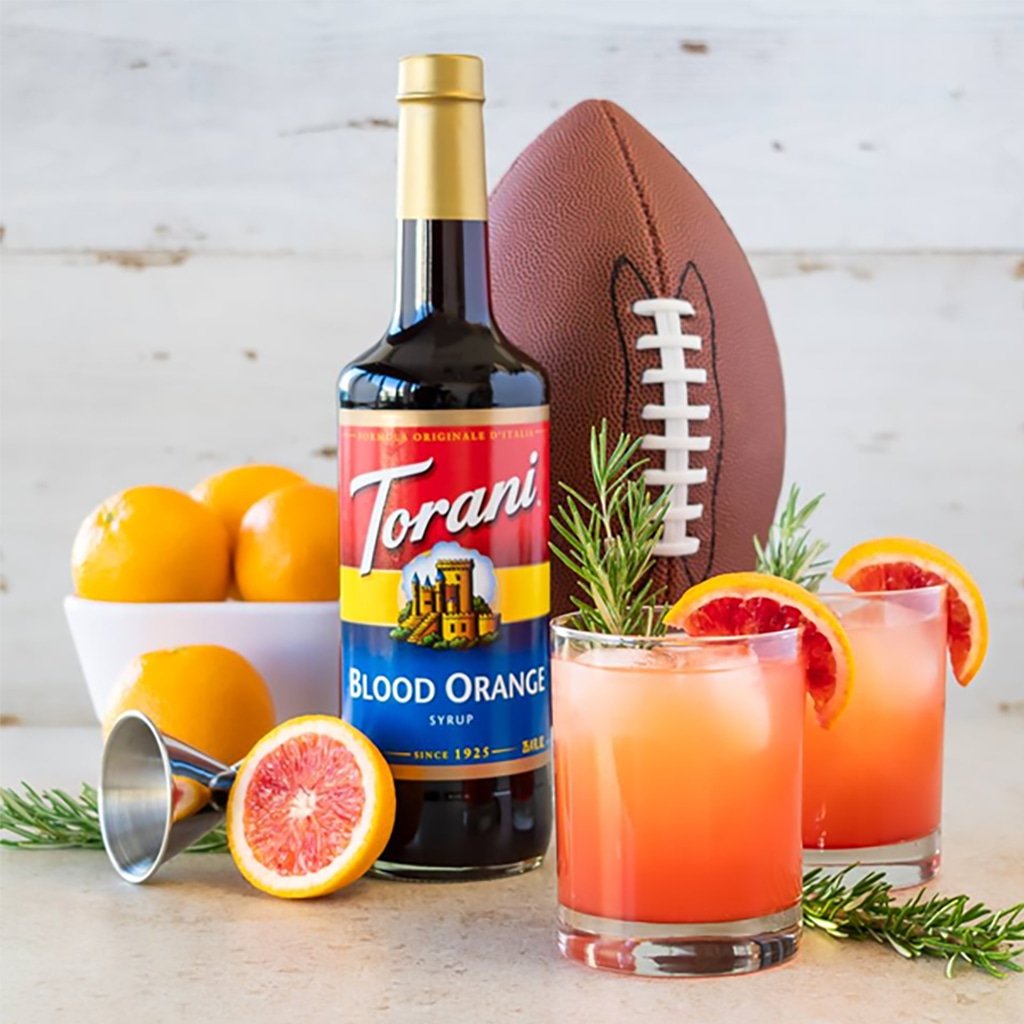 Siro Pha Chế Vị Cam Đỏ Torani Classic Blood Orange Syrup 750ml Mỹ - Hàng Chính Hãng