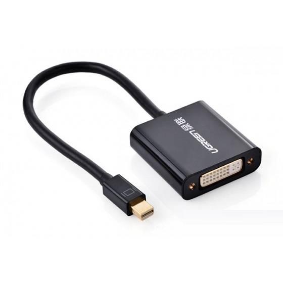 Dây chuyển đổi Mini Displayport đực sang DVI-I  cái dài 15cm UGREEN 10448  - Hàng Chính Hãng
