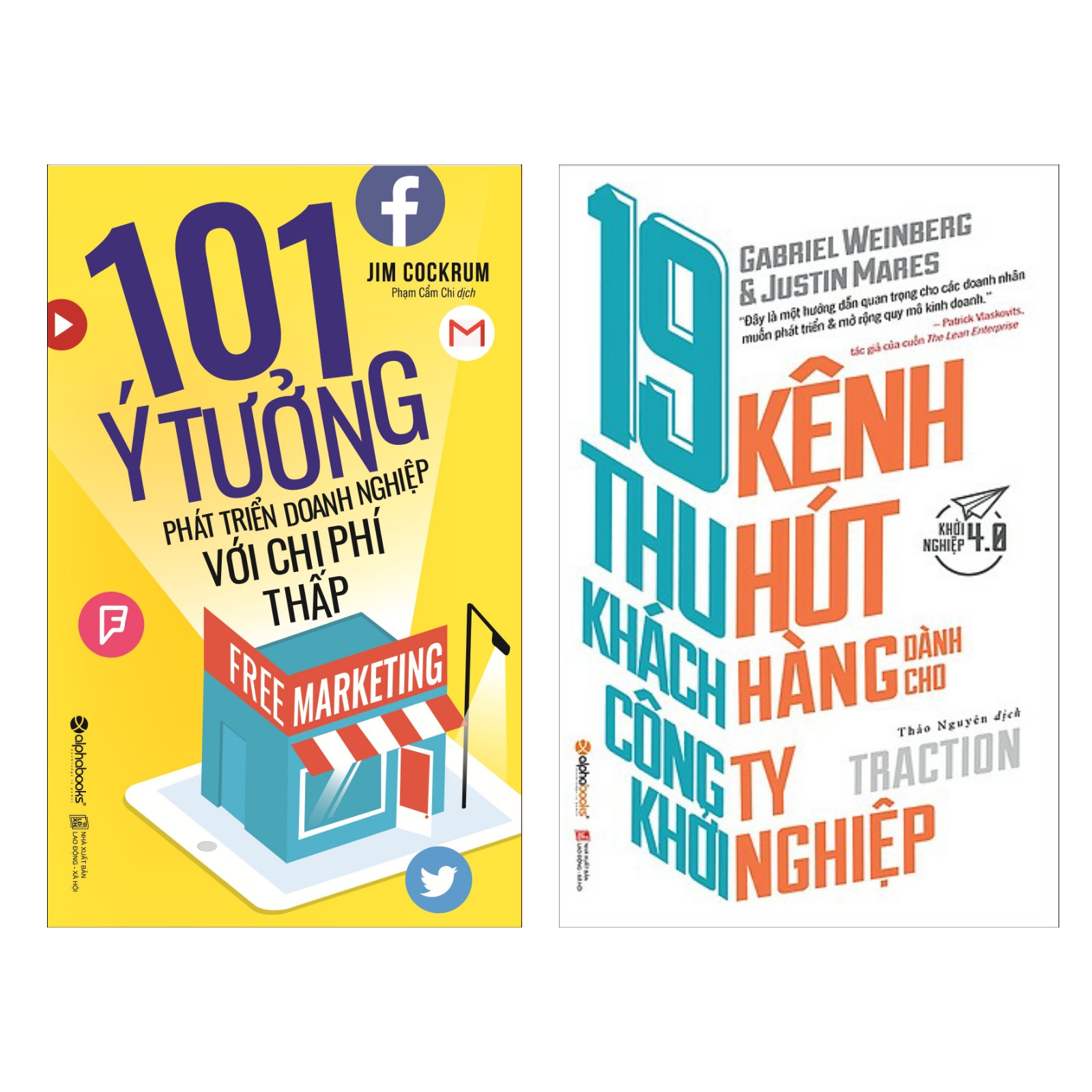 Combo Sách Marketing - Bán Hàng : Free Marketing 100 Ý Tưởng Phát Triển Doanh Nghiệp Với Tiêu Chí Thấp + 19 Kênh Thu Hút Khách Hàng Công Ty Khởi Nghiệp