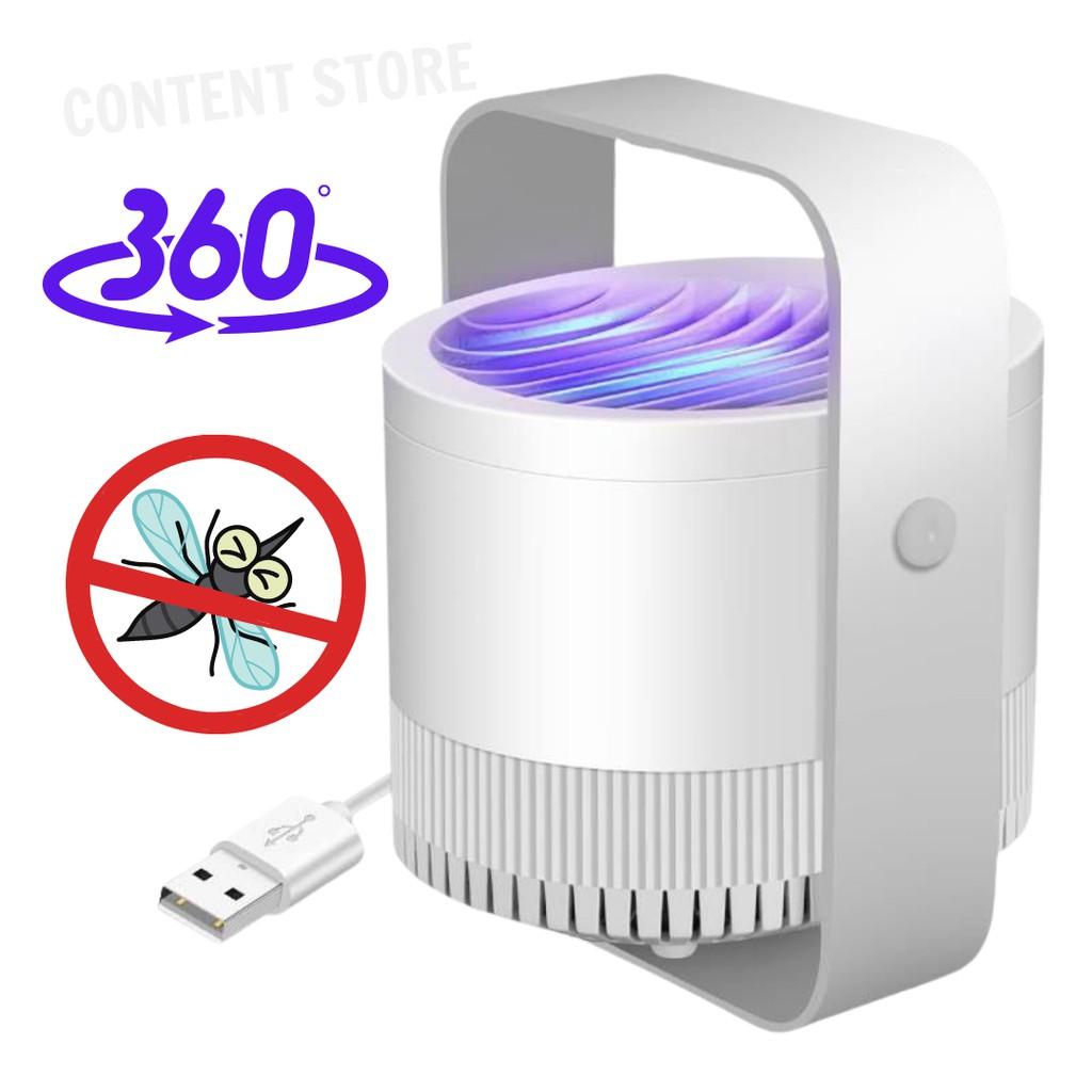 Đèn Bắt Muỗi, Bắt Côn Trùng Mosquito Killer Lamp Xoay 360 Cao Cấp, Đèn Bắt Muỗi Cảm Ứng Ánh Sáng, Quạt Hút Cực Siêu Mạnh