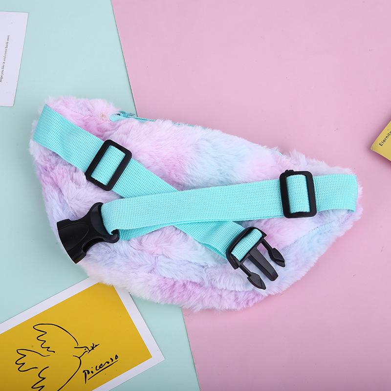 2021 Mới Cô Bé Mùa Đông Eo Túi Dễ Thương Kỳ Lân Trẻ Em Hông Nữ Hoạt Hình Sang Trọng Ngực Túi Điện Thoại Túi Du Lịch Thời Trang Eo túi Đeo Bụng