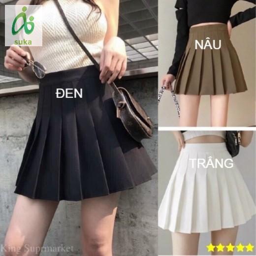 Chân Váy Tennis Xếp Ly Cạp Cao Kiểu Chữ A Hàn Quốc Trẻ Trung Xinh Xắn Năng Động SK02 Sale 15%