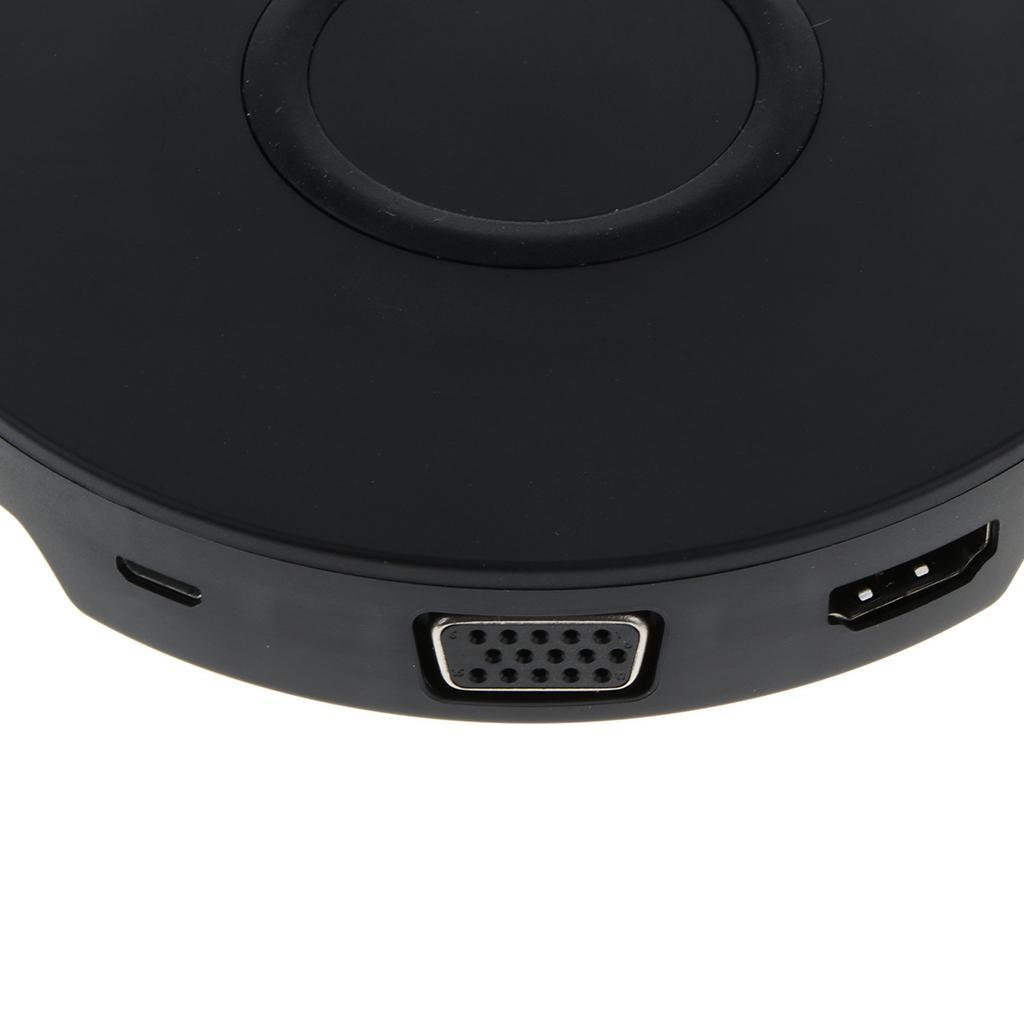 2 in 1 Type-C to Micro USB/HDMI/VGA HUB Dock +5W Wireless Charger