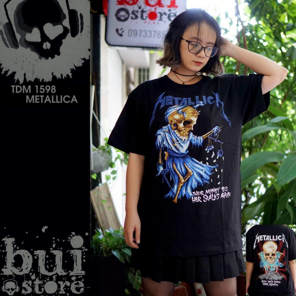 Áo Rock band tee phông / thun 100% cottong Thái Lan - Metallica TDM 1598