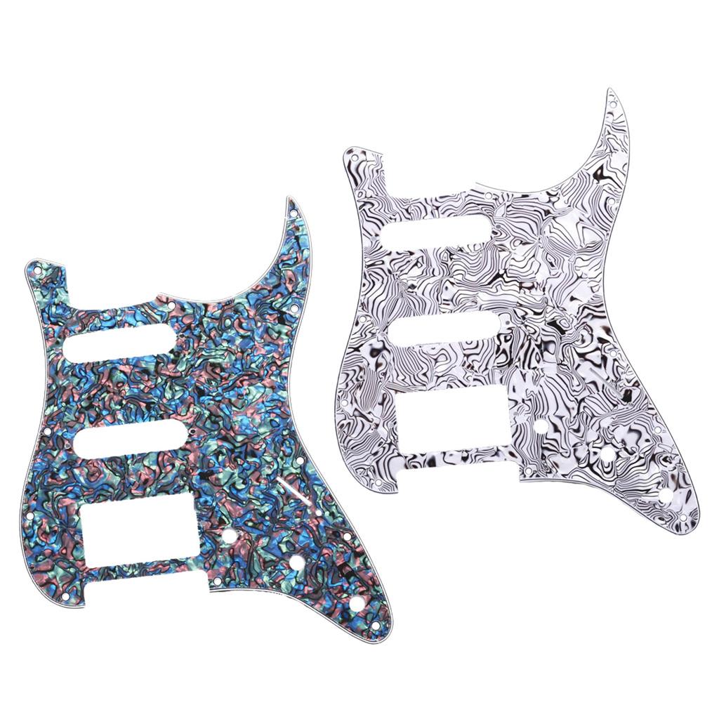 Guitar Pick Guard 3-Ply SSH Scratch Plate Replacement for Strat ST SQ Stratocaster Electric Guitar