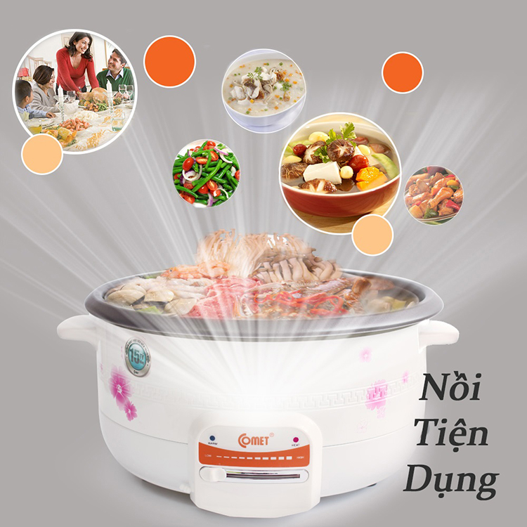 Nồi Lẩu Điện Comet CM7731 - Hàng Chính Hãng