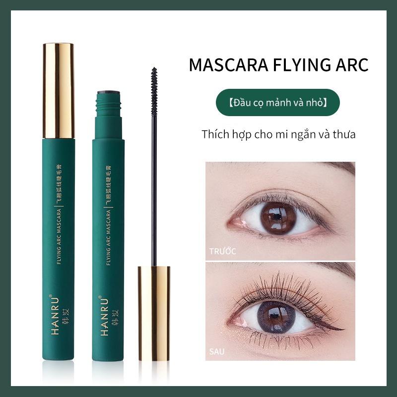 Mascara đầu mảnh chải mi trên và dưới cong dày tự nhiên GlamColour Hanru