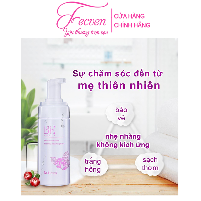 Dung Dịch Vệ Sinh Phụ Khoa Dr.Douxi Ngăn Ngừa Viêm Nhiễm - Nấm Ngứa - Giảm Mùi Hôi - Khí Hư Vùng Kín, Chai 150ml FECVEN