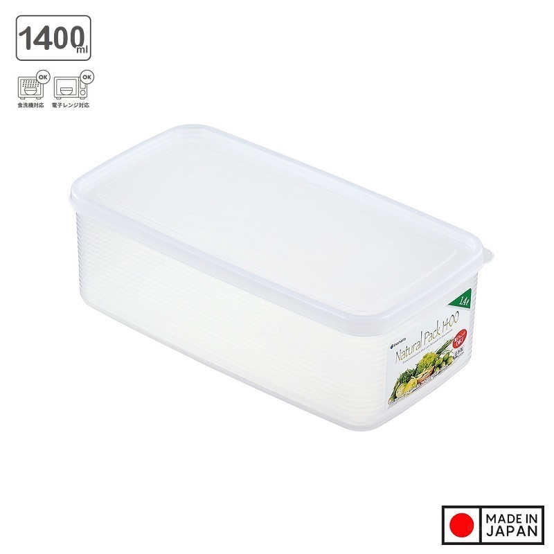 Hộp thực phẩm Inomata Natural Pack 1400ml - Hàng Nội Địa Nhật Bản
