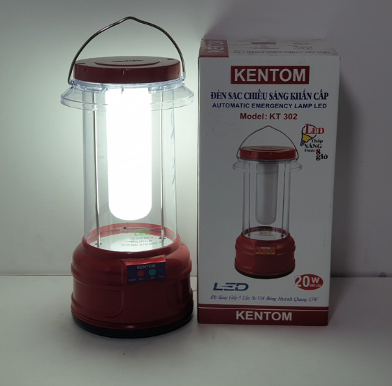 Đèn Sạc Chiếu Sáng Khẩn Cấp Kentom KT-302