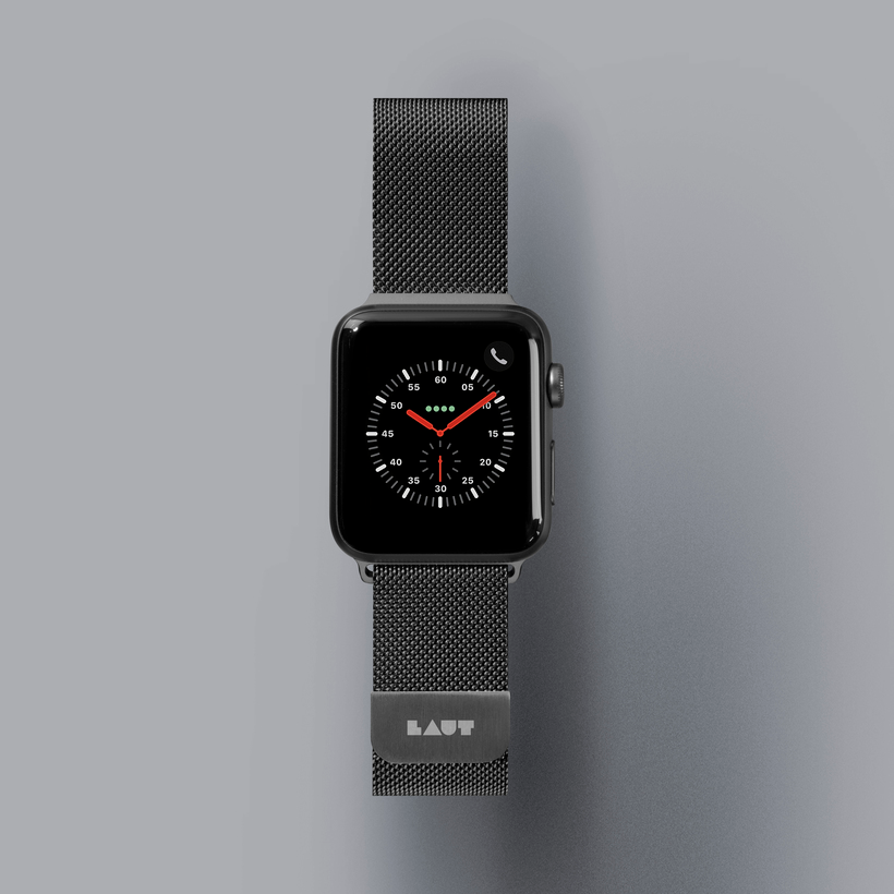 Dây Đeo LAUT Steel Loop For Apple Watch Series 1/2/3/4/5/6/SE/7 ( 38/40mm) - Hàng Chính Hãng