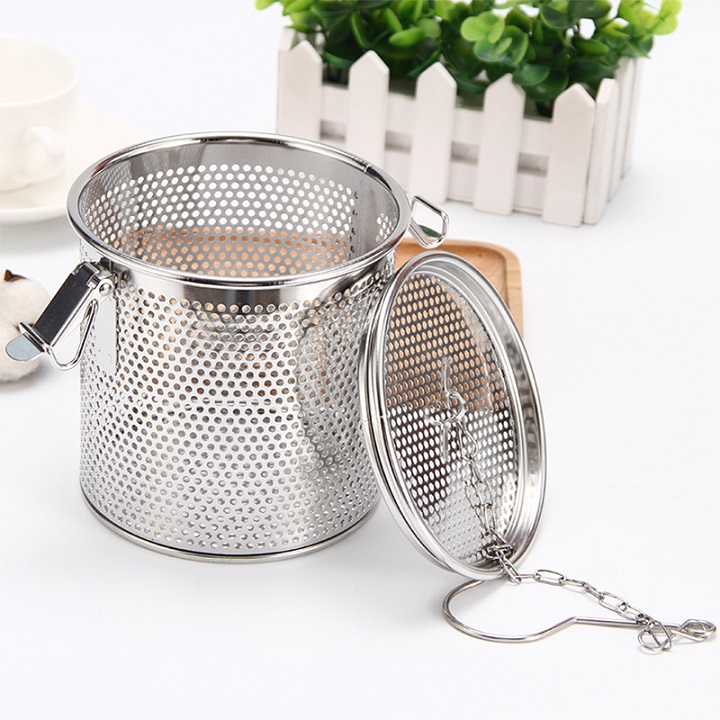 Giỏ Lưới Inox Kích Thước 8 cm Nhúng Nồi Phở, Lọc Trà Xanh, Hầm Xương Tiện Lợi An Toàn