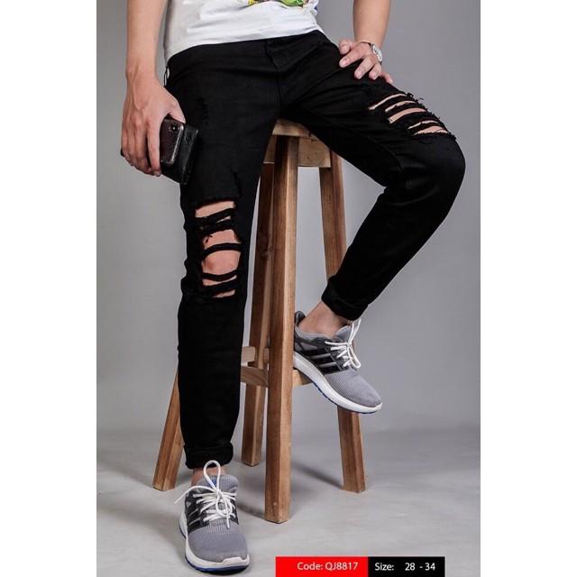 Quần bò jean rách bụi