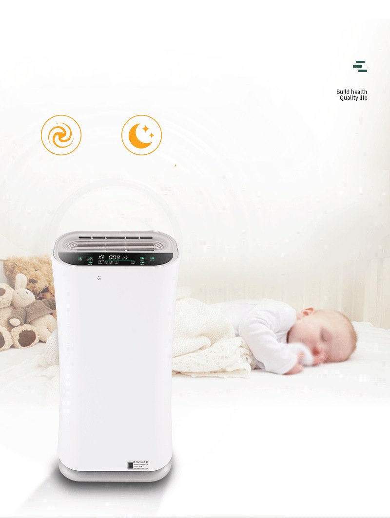 Máy lọc không khí Khử mùi diệt khuẩn công nghệ Hepa tạo ion âm AIR PURIFER cao cấp