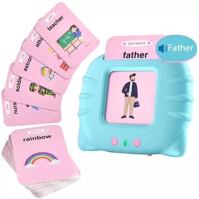 Máy đọc thẻ flash card mèo con 224 từ vựng song ngữ anh việt cho bé - đồ chơi trẻ em giáo dục