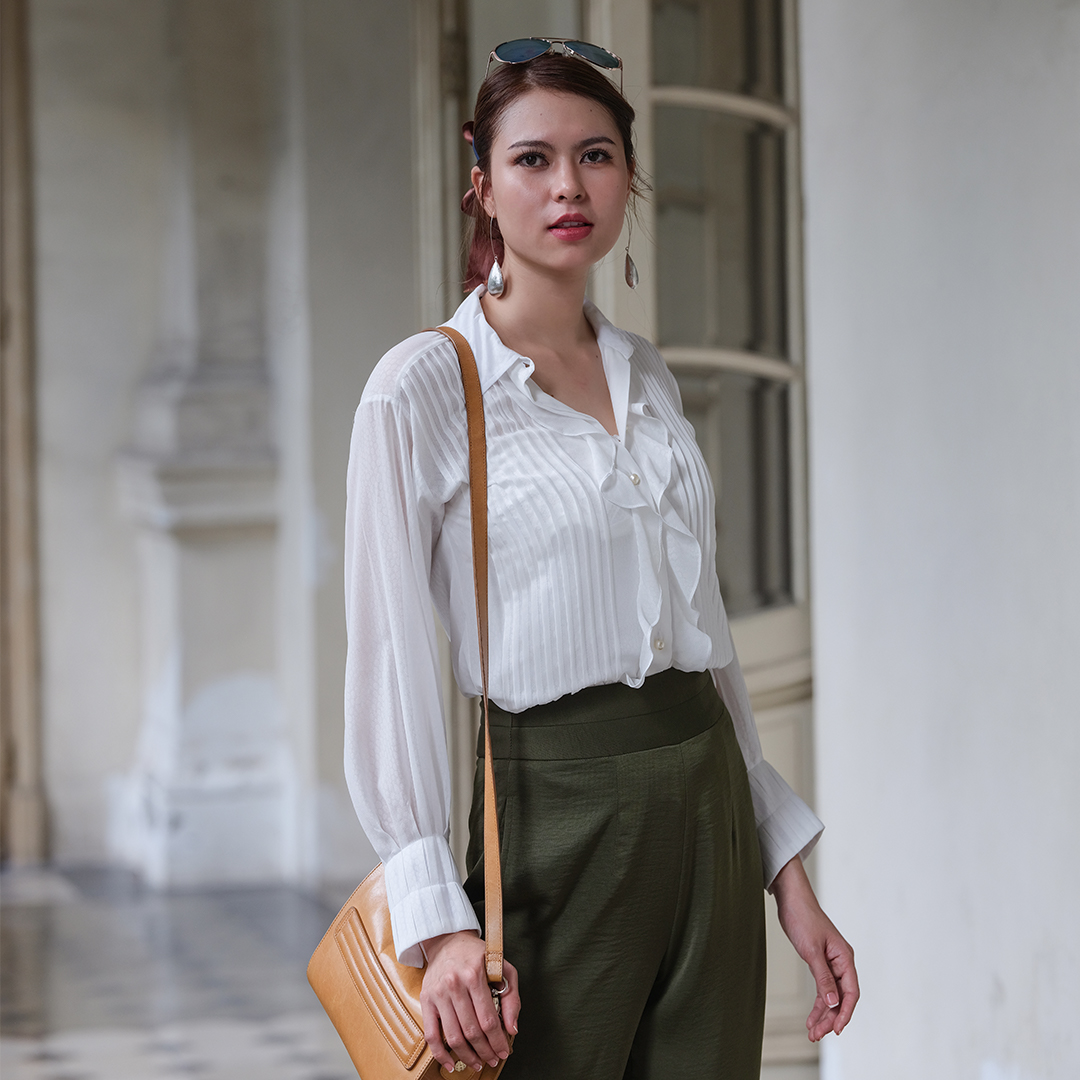 Áo Sơ Mi Áo Kiểu Nữ Đẹp Thời trang thiết kế Hity TOP119