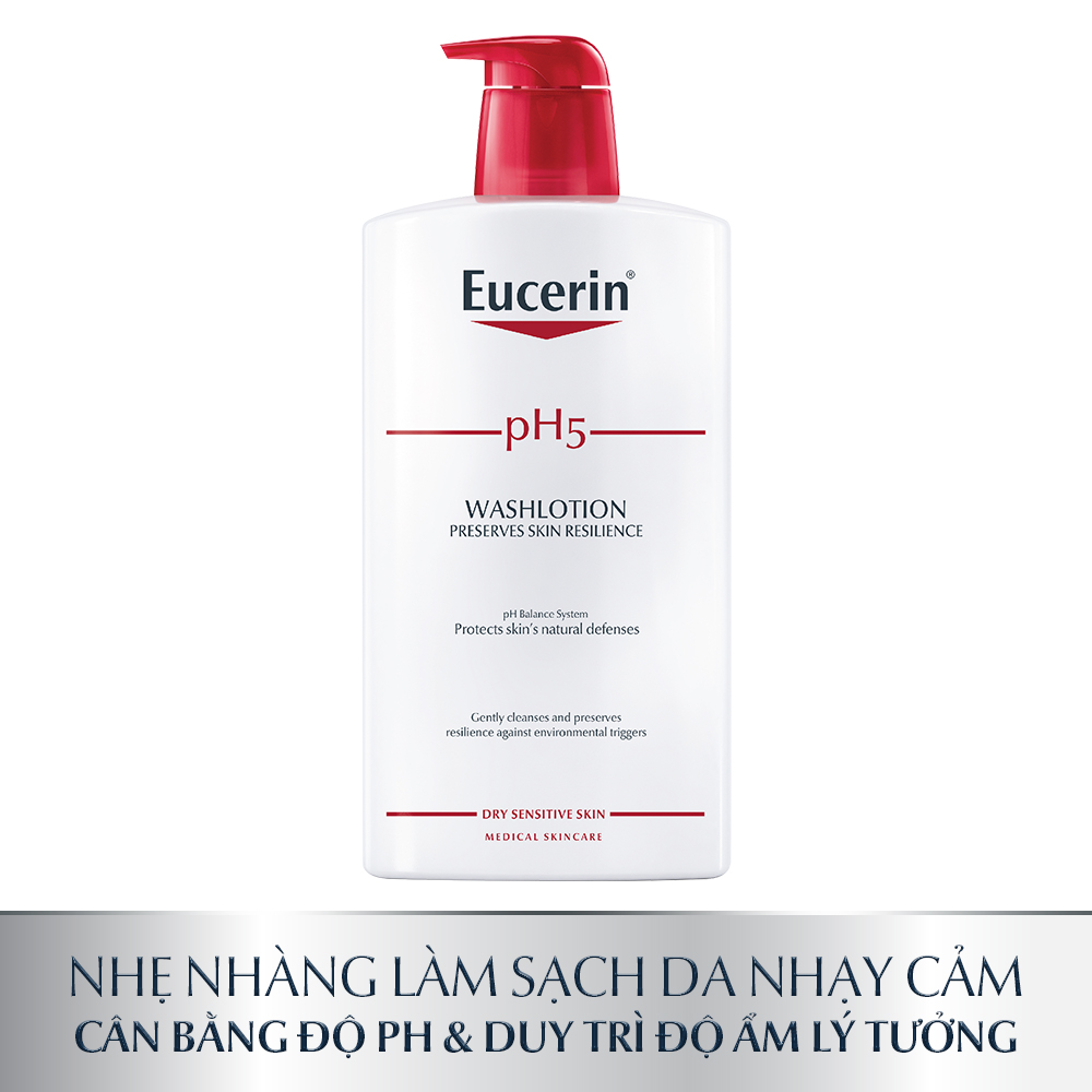 Sữa tắm cho da nhạy cảm Eucerin pH5 Washlotion 1000ml