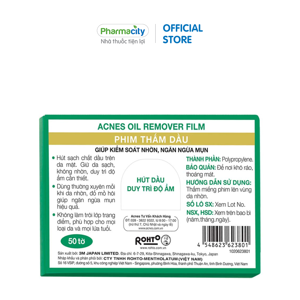 Phim Thấm Dầu ACNES Oil Remover Film 50 Tờ