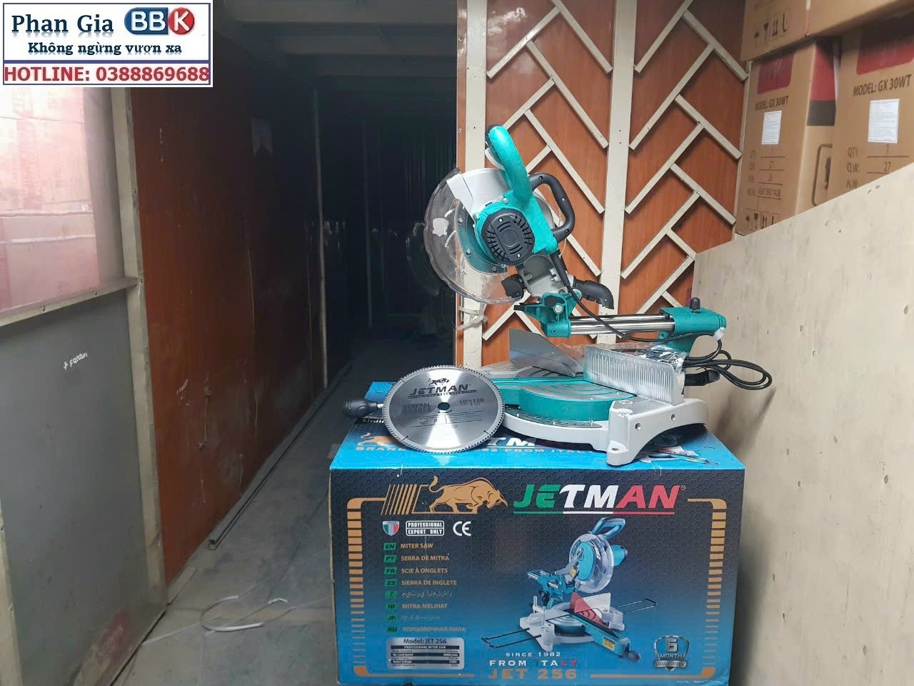Máy Cắt Nhôm Trượt JETMAN 2000W JM-256 Chính Hãng