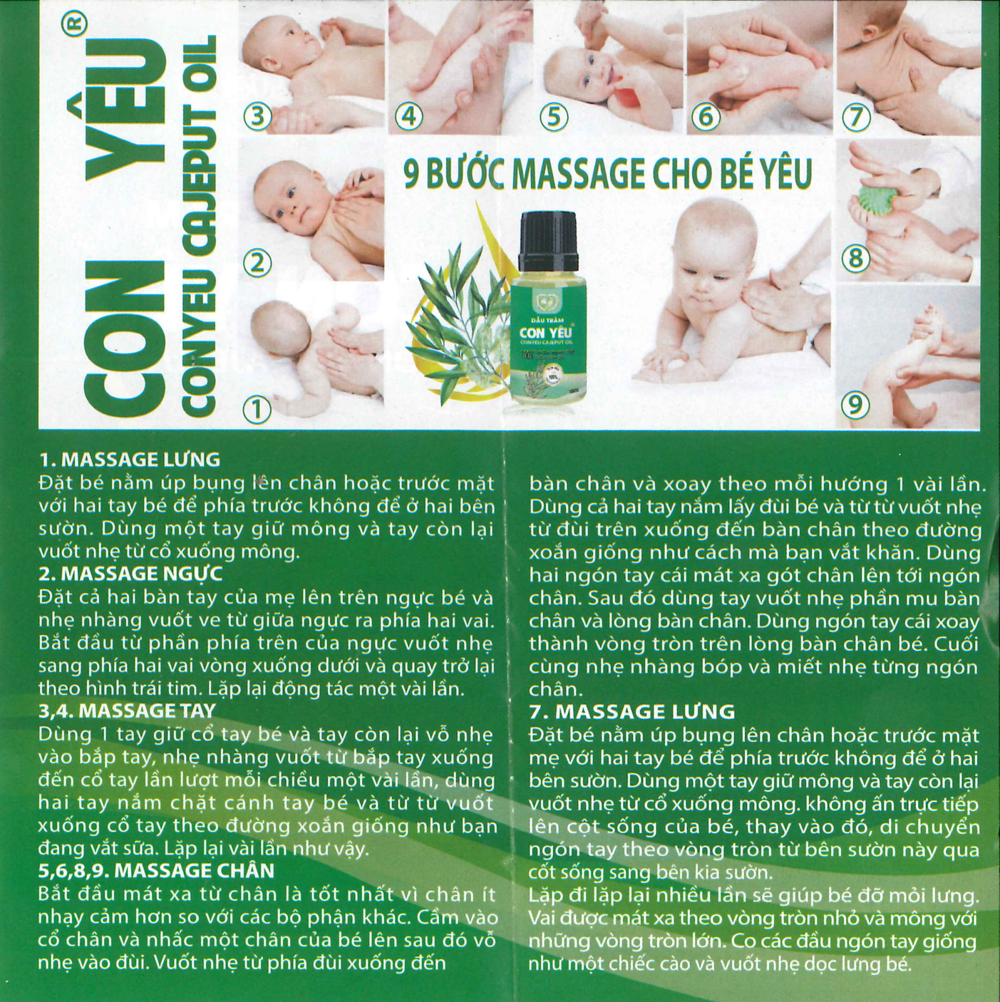 Dầu tràm Con Yêu giữ ấm cho bé, làm dịu vết côn trùng cắn (50ml)