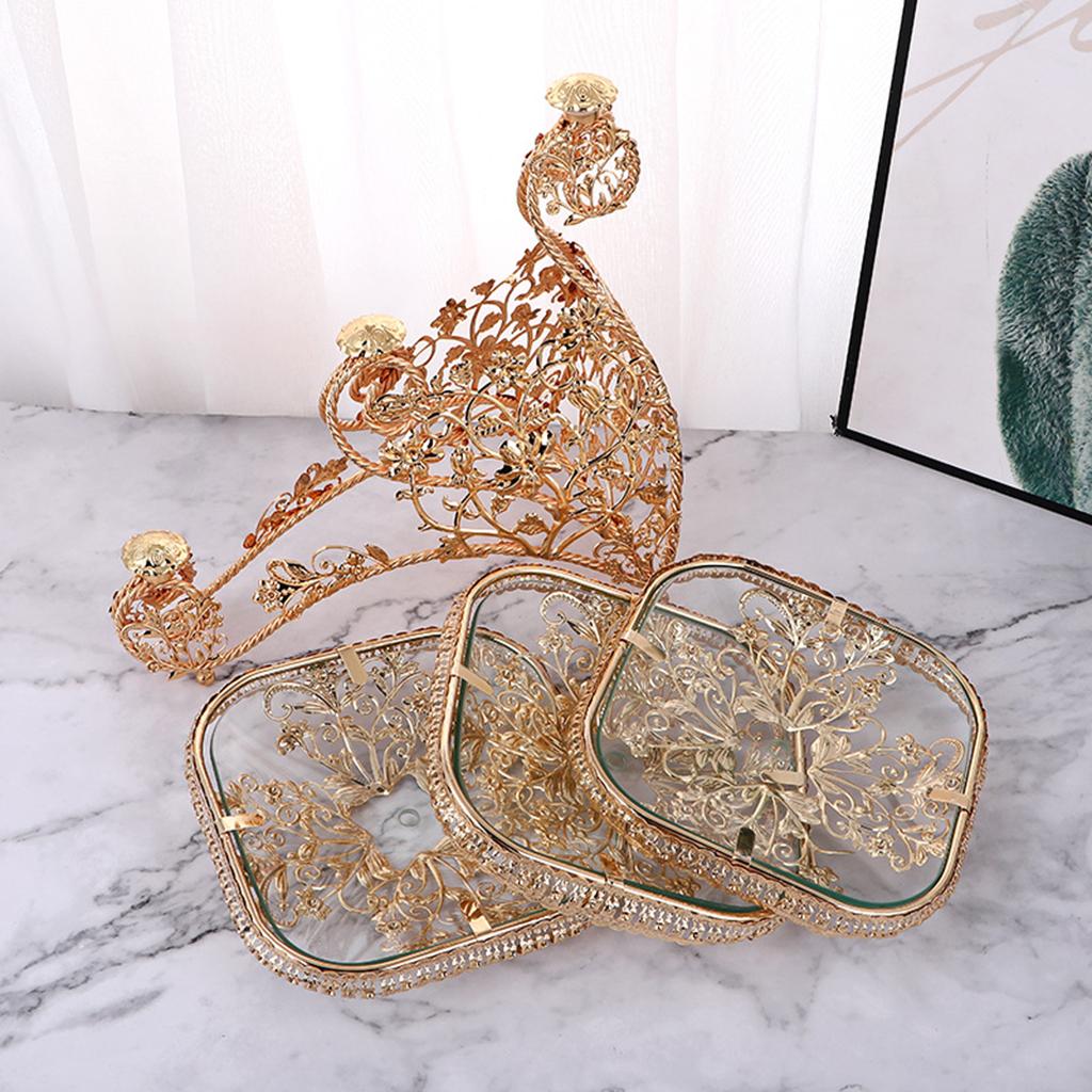Luxury Fruit Bowl Creative Fruit Basket Bowl Stand for Home Wedding Holiday Party Decor