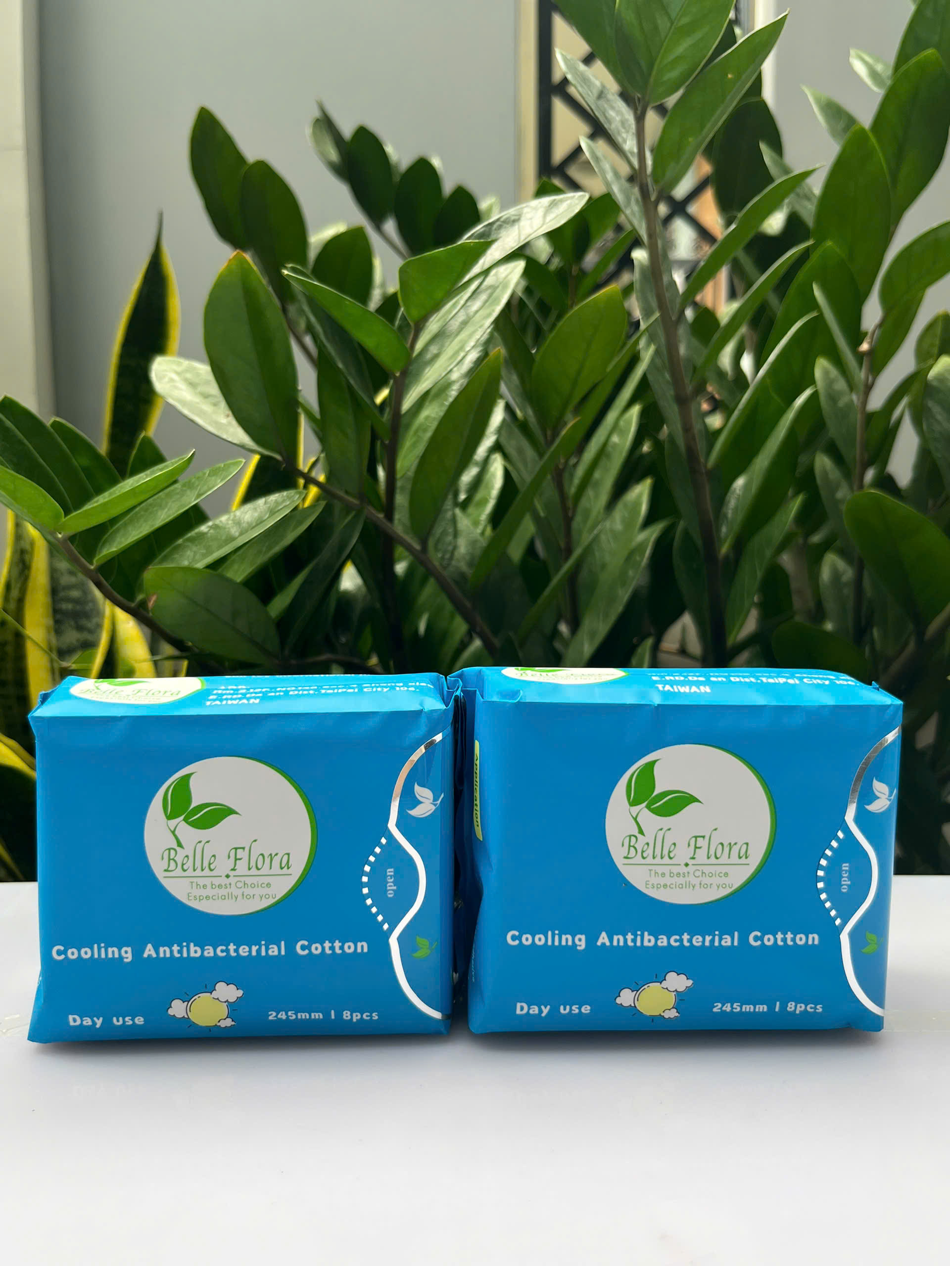 Bộ Băng Vệ Sinh Belle Flora Ban Ngày Cotton 8 miếng - combo 2 gói