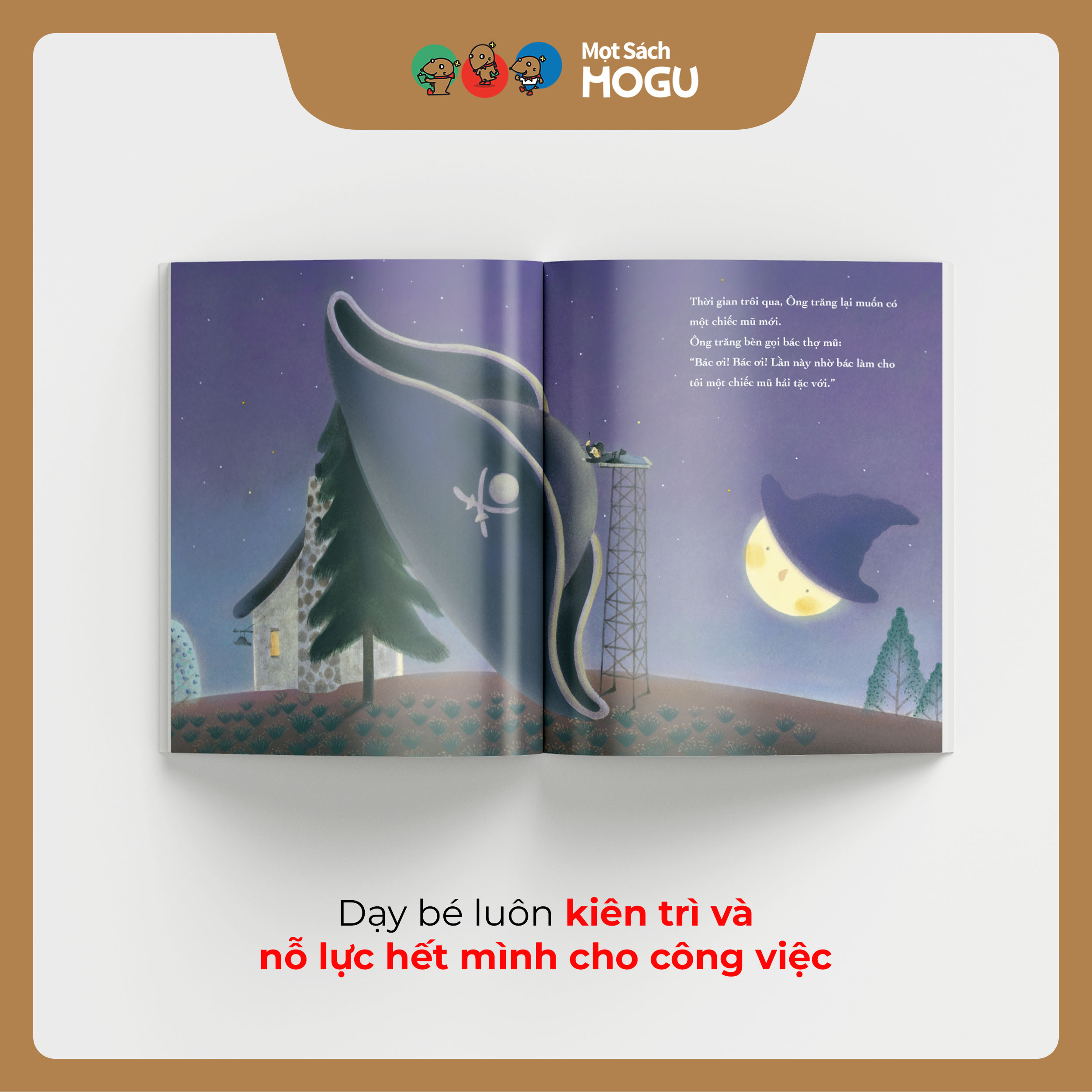 Truyện Ehon bé 3-4-5 tuổi - Chiếc mũ của ông trăng