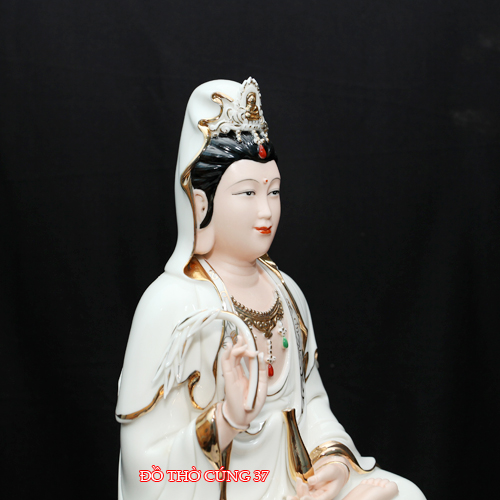 TƯỢNG QUAN ÂM MEN SỨ ĐỨC HÓA