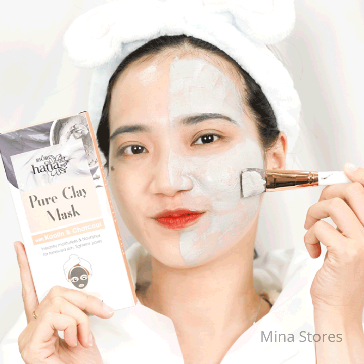 Mặt Nạ Đất Sét Detox Thải Độc Da RIORI Pure Clay Mask hộp 6 gói x 12g, Nạ Bùn Khoáng giúp hút dầu thừa, thu nhỏ lỗ chân lông, ngăn ngừa mụn...