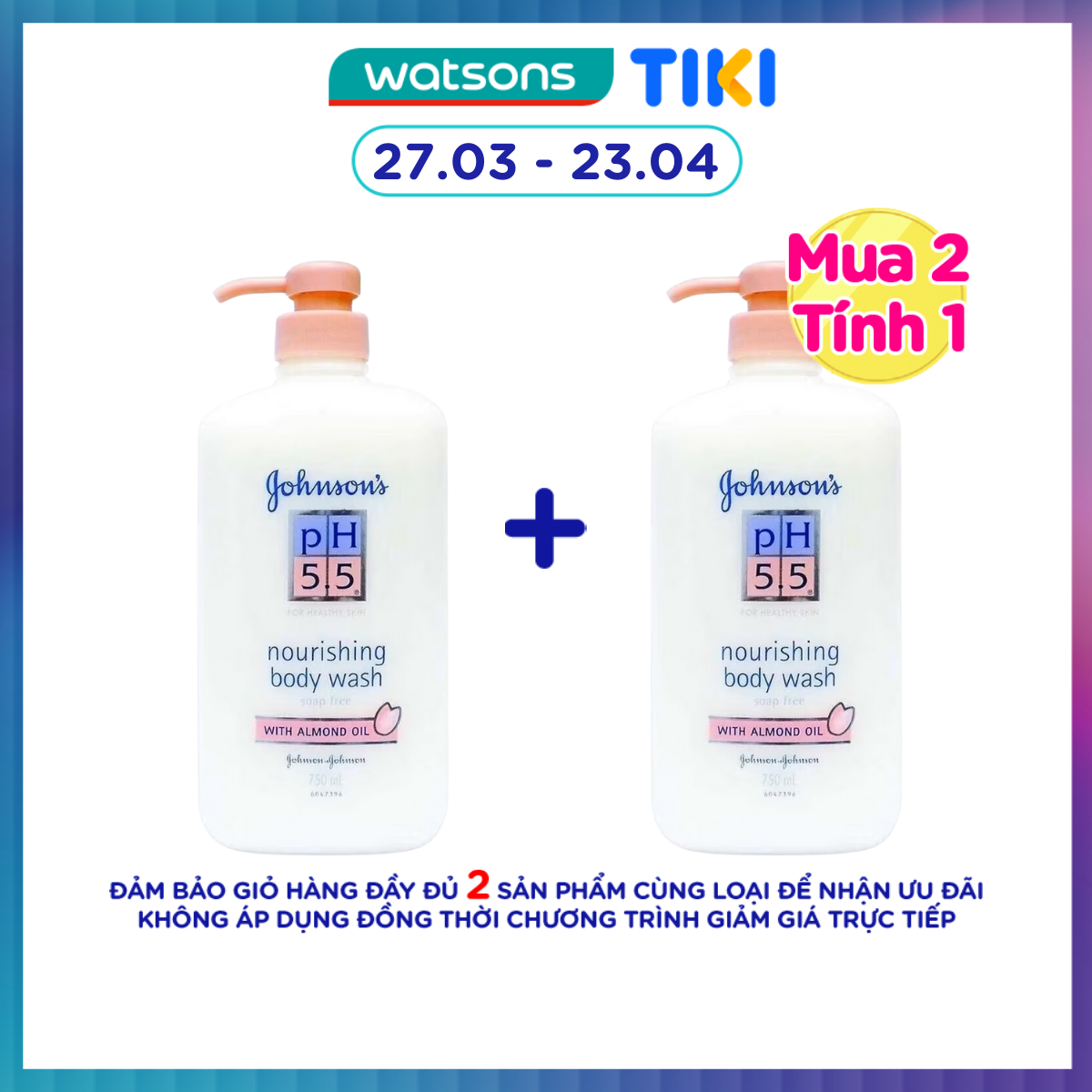 Sữa Tắm Johnson's PH 5.5 Hạnh Nhân 750ml