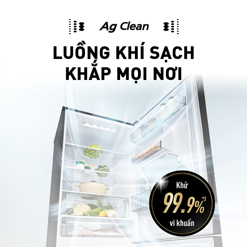 Tủ lạnh Panasonic Ngăn đông mềm diệt khuẩn 377L NR-BX421GUS9 - Tiết kiệm điện với bộ đa cảm biến Econavi - Mặt thép - Hàng chính hãng
