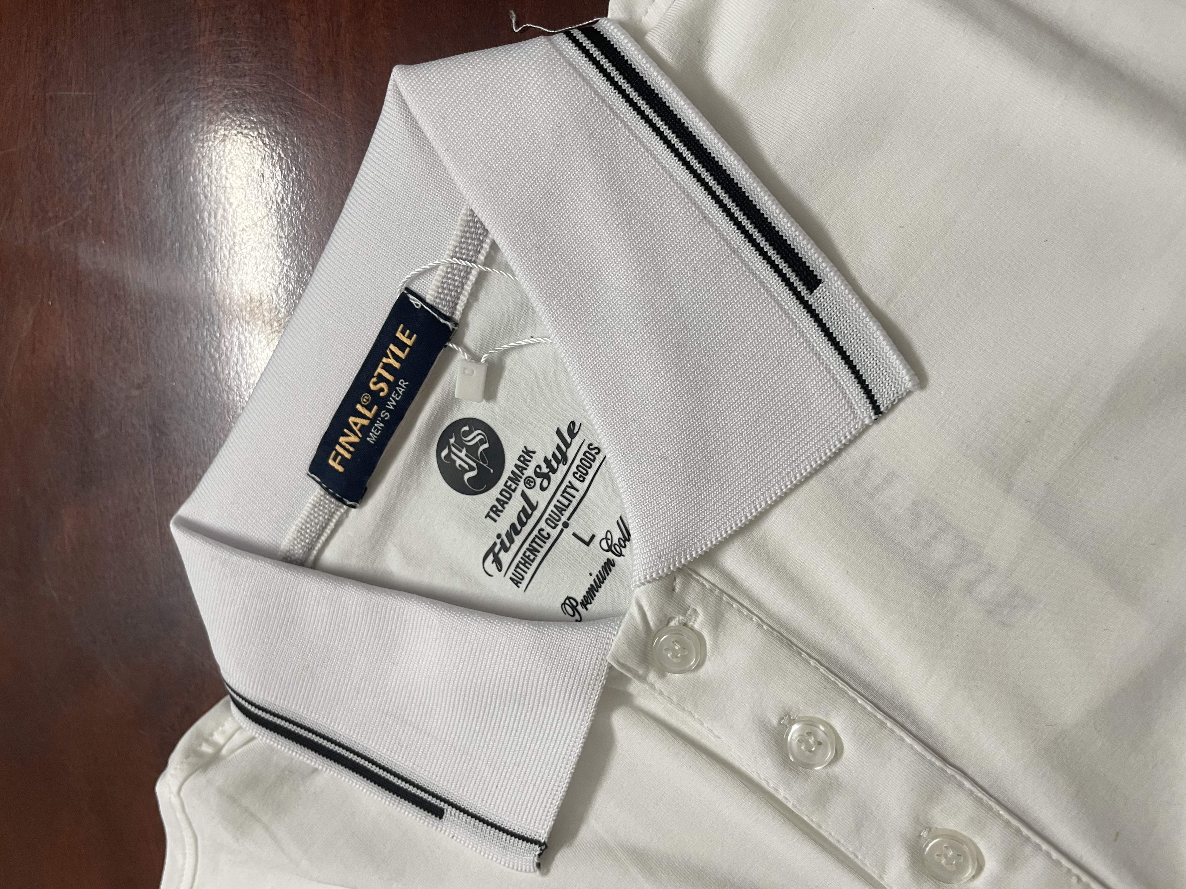 Áo polo vải cá sấu cotton nam có túi